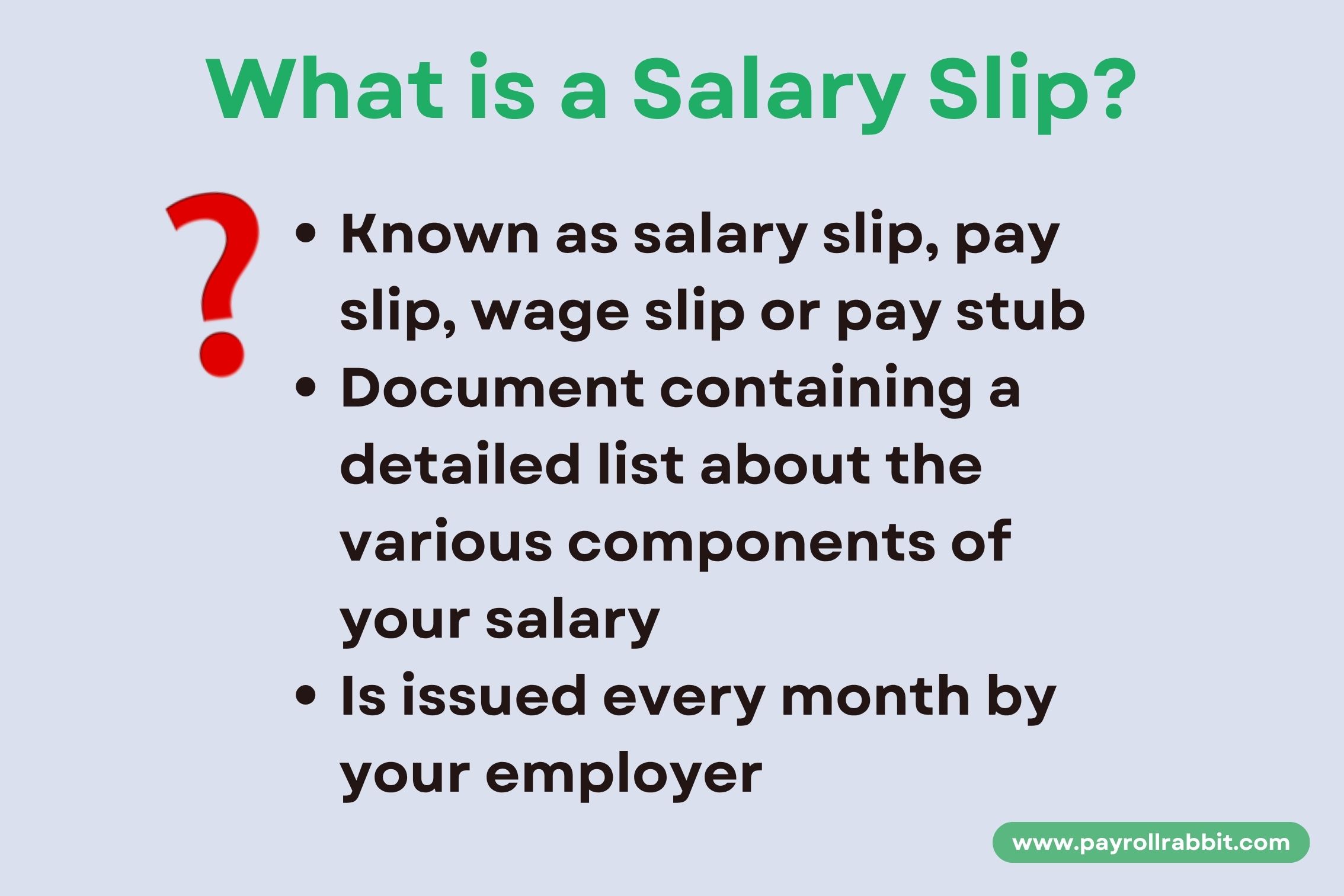 What is a salary slip graphic